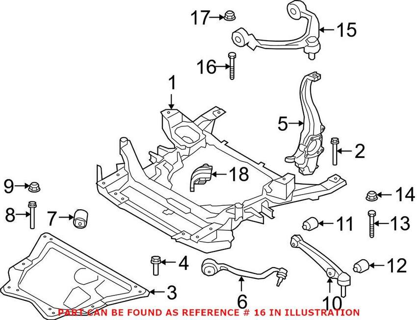 BMW Hex Bolt (M10x80) 07119905870